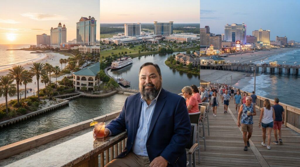 Casino resort destinations in Biloxi Atlantic City and Tunica