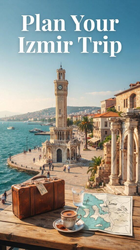 Plan Your Izmir Trip graphic for Izmir Turkey travel