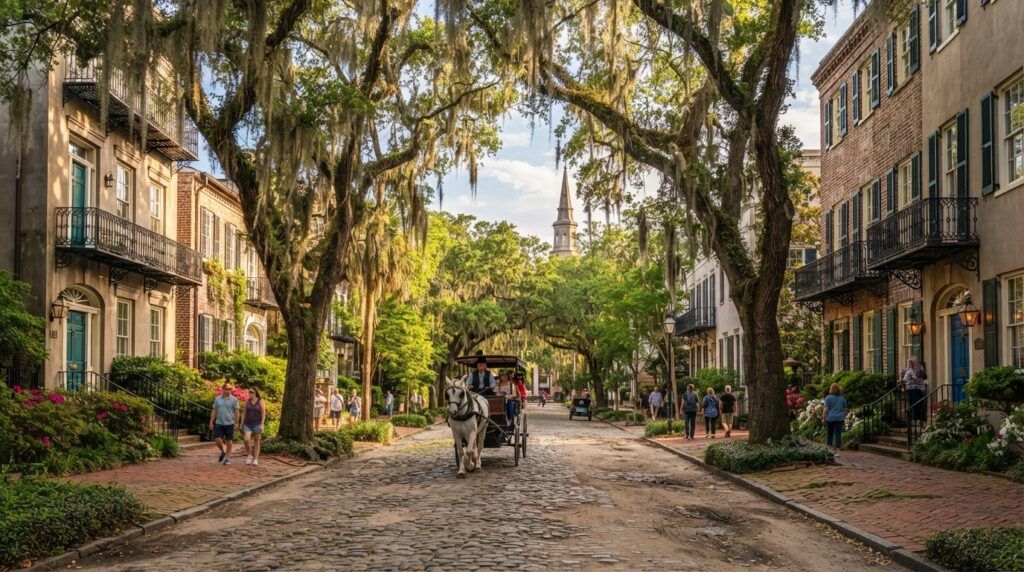Horse and carriage in Savannah, Georgia 